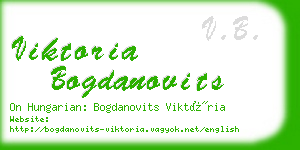 viktoria bogdanovits business card